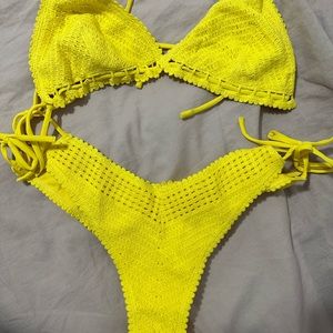 Yellow 2 piece bikini!!!